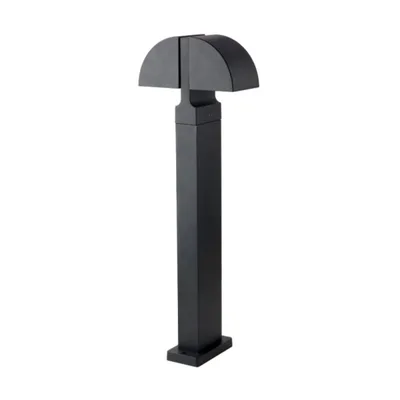 Paletto per esterni antracite regolabile in alluminio, LED 8W, luce naturale, 20.2x70cm