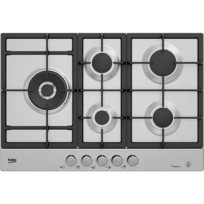 Beko Piano cottura a gas HIAL75226SXE finitura acciaio inox da 75 cm