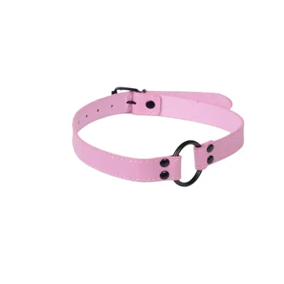 Guilty Toys Open Mouth Ball Gag Rosa Anello Metallo BDSM Morso Regolabile