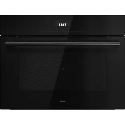 Asko Forno compatto combinato microonde da incasso OCM 24 BGH - Classic finitura vetro nero da 60 cm