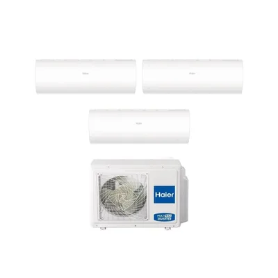 Climatizzatore Condizionatore Haier Trial Split Inverter Serie PEARL 9+9+9 con 3U55S2SR3FA R-32 Wi-Fi Integrato 9000+9000+9000