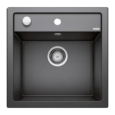 Blanco Lavello una vasca DALAGO 5 1518521 finitura antracite da 51.5x51 cm - Sopratop