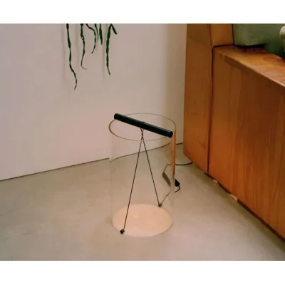 Flos Lampada da tavolo a luce diffusa To-Tie T2 finitura anodizzato nero