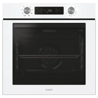 Candy Forno elettrico ventilato da incasso CA6N3T1HTW finitura vetro bianco da 60 cm