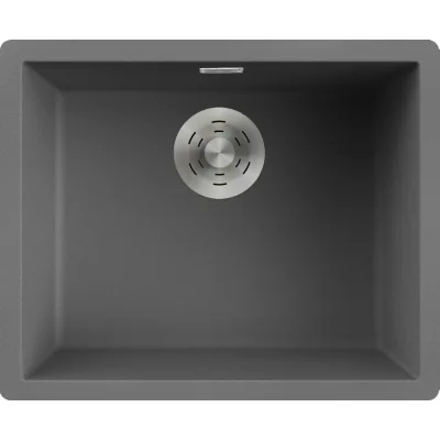 Elleci Lavello una vasca ZEN 105 LKZ10599 finitura composito K99 grigio scuro da 55.6x45.6 cm