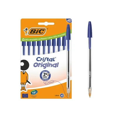BIC CF10 CRISTAL MED BLU 1MM 516352
