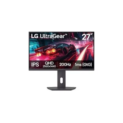 MONITOR LED LG UltraGear 27" IPS QHD 200Hz HDR400 FreeSync Premium HDMI DisplayPort VESA 100x100 27G610A-B