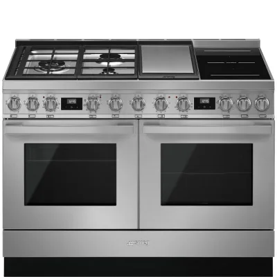 Smeg S Cucina CPF120IGMPX con doppio forno termoventilato e piano cottura misto finitura inox da 120x90 cm - IN PROMOZIONE FINO AL 6/07