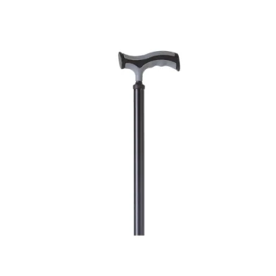 BRIO BASTONE ALLUMINIO ANODIZZATO PUNTALE GOMMA NERO