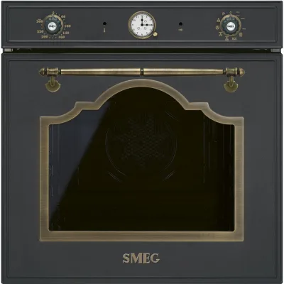 Smeg Forno termoventilato SFP67C1TAO finitura antracite e ottone antico da 60 cm - IN PROMOZIONE FINO AL 30/06