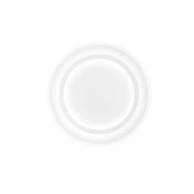 Plafoniera circolare in metallo e acrilico bianco, 1 LED 56W, CCT, 60x60cm