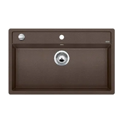 PRONTA CONSEGNA - Blanco Lavello una vasca DALAGO 8 1516638 finitura caffè da 81.5x51 cm - Sopratop