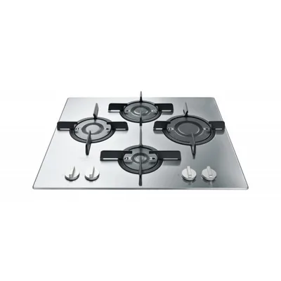 PRONTA CONSEGNA - Hotpoint Piano cottura a gas Direct Flame FTGHL 641 D/IX/HA finitura inox con griglie in ghisa da 60 cm