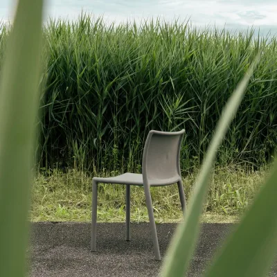 Magis Sedia impilabile RE Air-Chair in poliolefine grigio 1814