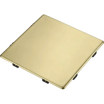 Franke Cover copri-scarico quadrata 112.0717.419 finitura gold