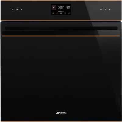 Smeg S Forno termoventilato pirolitico Galileo Tradizionale pyro SOP6602TNR finitura vetro nero e rame da 60 cm - IN PROMOZIONE FINO AL 6/07