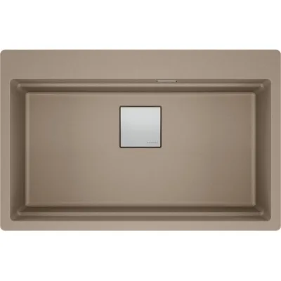 Franke: Lavello una vasca da Incasso KNG PRO 610-73 FTL 114.0751.864 finitura oyster da 79 cm