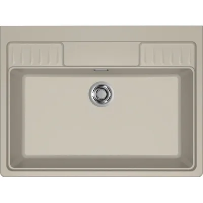 Elleci Lavello una vasca SPAZIO 900 EXTRA LKS90095XLP finitura composito K95 champagne da 90x66.5 cm