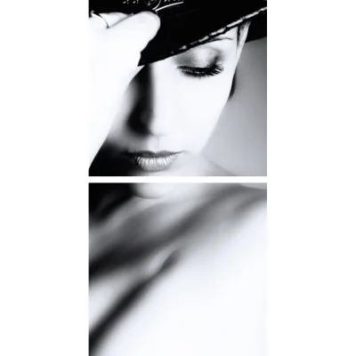 Adriani & Rossi Set 2 quadri Big Size 1409SB2 da 100x200 (2 pz 100x100) - Tela Canvas