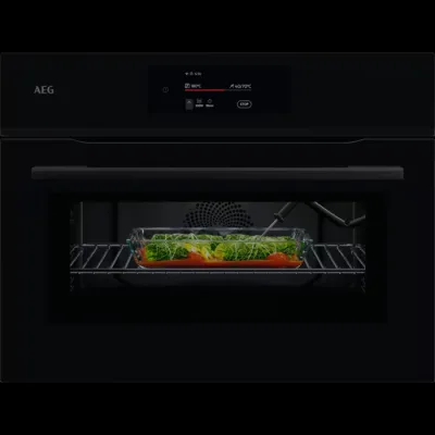 AEG Forno compatto MealAssist CombiQuick NKK 8N721 B finitura nero lucido da 60 cm