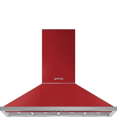 Smeg S Cappa aspirante a parete KPF12RD finitura rosso da 120 cm - IN PROMOZIONE FINO AL 6/07