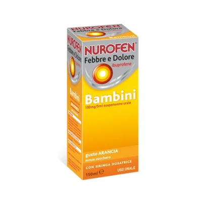 NUROFEN FEBBRE DOLORE BAMBINI 100MG/5ML ARANCIA