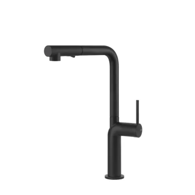 Gessi Miscelatore monocomando con doccetta estraibile Stelo Collection 60311 299 finitura Matte Black - IN PROMOZIONE FINO AL 6/07