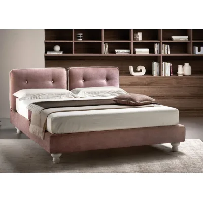 Samoa Letto matrimoniale NICE imbottito con o senza contenitore da 173x220/230 cm - IN PROMOZIONE FINO AL 6/07
