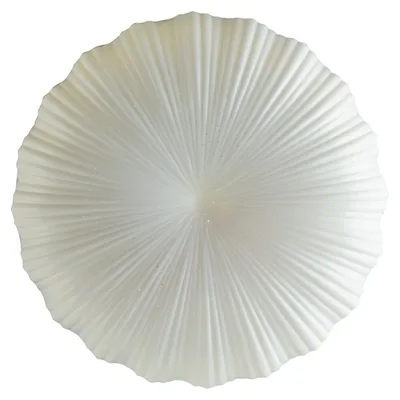 Plafoniera bianca in acrilico effetto polvere di stelle, funzione Wi-Fi, 1 LED 66W, CCT, 76x76cm