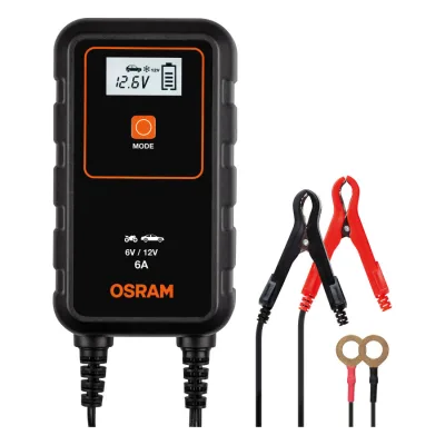 Caricabatteria intelligente Osram BATTERYcharge Carica batterie 6/12V 6A - OEBC906