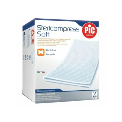 GARZA STERICOMPRESS 36X40 12 PEZZI