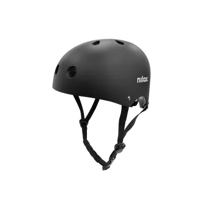 NILOX URBAN FIGHTER HELMET ADULT CLASSIC BLACK NXHELMETCL