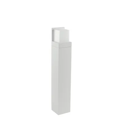 Paletto per esterni bianca in alluminio, LED 12W, CCT, 10x60cm