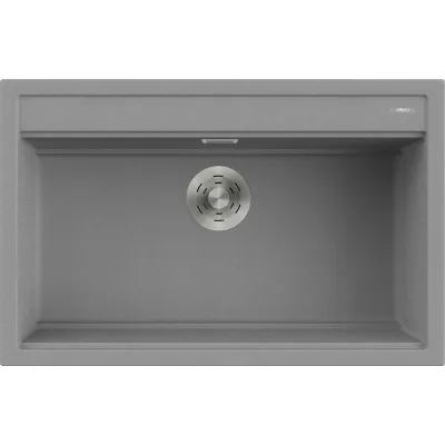 Elleci Lavello una vasca BEST 130 LGB13048 finitura composito G48 cemento da 79x51 cm