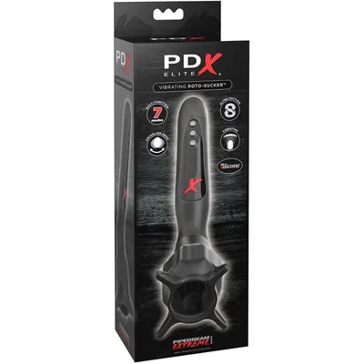 PDX Elite Vibrating Roto-Sucker orientabile rotante stimolante risucchio
