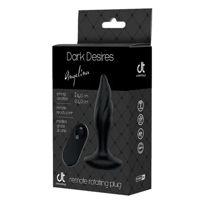 Dark Desires Angelina Plug anale vibrante 9x e rotante stimolante telecomando