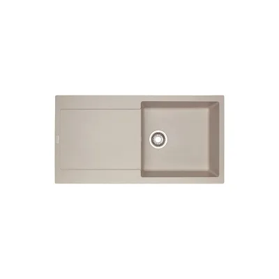 Franke: Lavello una vasca con gocciolatoio Maris MRG 611-L 114.0066.675 finitura fragranite sahara da 97x50 cm