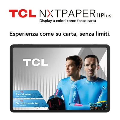 TCL NXTPAPER 11 PLUS TAB 11.5" OCTA CORE 256GB RAM 8GB WI-FI + FLIP COVER + T-PEN ITALIA DARK GREY