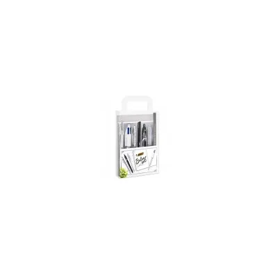 BIC SILVER SET BLOCCO APPUNTI + PENNE 9576121