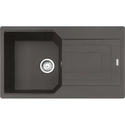 PRONTA CONSEGNA - Franke: Lavello una vasca con gocciolatoio Urban Incasso UBG 611-86 114.0714.171 finitura grigio ardesia da 86x50 cm