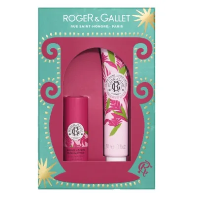 ROGER&GALLET SET NATALE GINGEMBRE ROUGE CREMA MANI + BALSAMO LABBRA