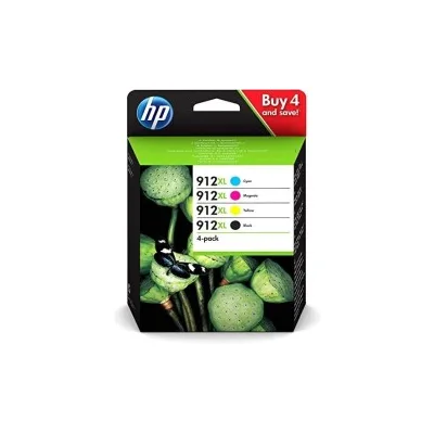 MULTIPACK 4PZ CARTUCCE ORIGINALI HP 912XL 3YP34AE 912 XL 3YP34A BCYM OfficeJet Pro 8022