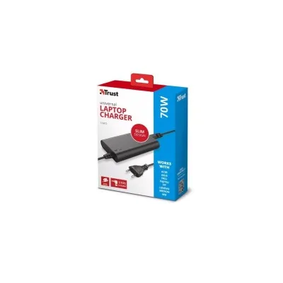 Caricabatterie universale per laptop Trust 23925 Simo da 70 W Ultra sottile 8 connettori diversi Cavo da 1,80 m