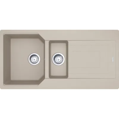 PRONTA CONSEGNA - Franke Lavello una vasca con vaschetta e gocciolatoio Urban Incasso UBG 651 114.0686.777 in fragranite sahara da 100x50 cm
