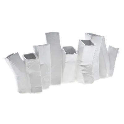 Adriani & Rossi Vaso Skyline Long in ceramica smaltata lucida