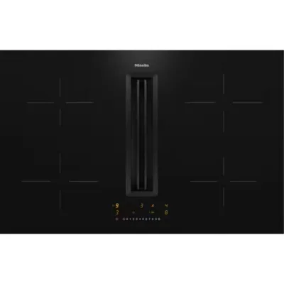 Miele Piano cottura con cappa integrata Filotop/Appoggio KMDA 7272-1 FL Silence in vetroceramica nero da 80 cm - RICHIEDERE PREVENTIVO
