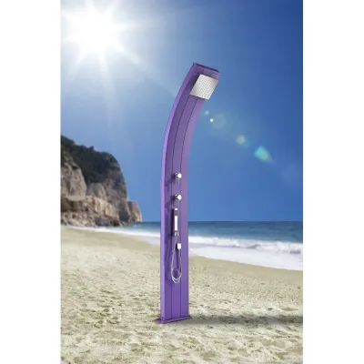 Arkema Doccia solare Dada in alluminio in diverse finiture da h. 226 cm
