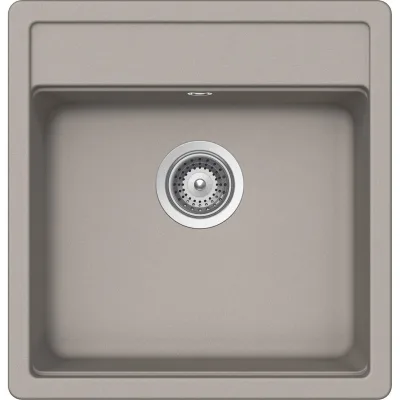 Schock Lavello una vasca NEMO N100S NEMN100S42 finitura grigio tortora da 49x51 cm