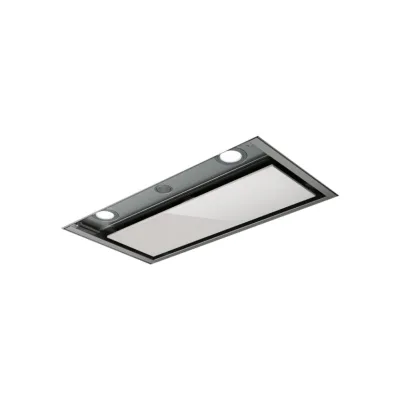 Elica Cappa da incasso BOX IN PLUS IXGL/A/60 PRF0097795A finitura acciaio inox e vetro bianco da 60 cm