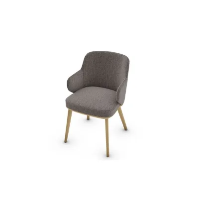 PRONTA CONSEGNA - Calligaris OUTLET Sedia Foyer CS1889 con struttura in frassino P19W rovere naturale e seduta in tessuto SLW Bouclé antracite